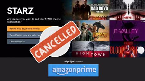 cancel starz amazon